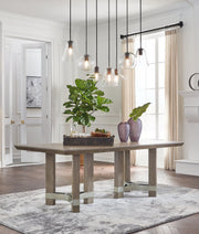 Gray Chrestner Dining Table and 4 Chairs - PKG014002