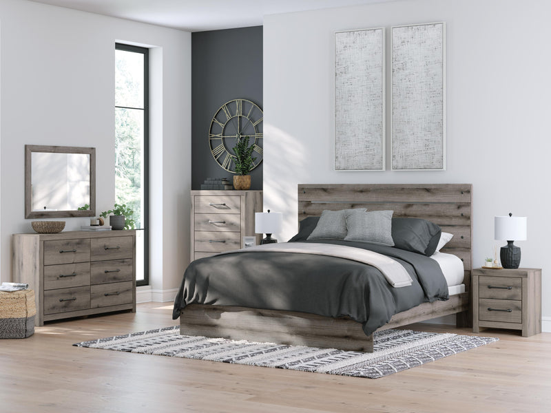 Graystorm Brown Gray Dresser and Mirror - PCB2405B1