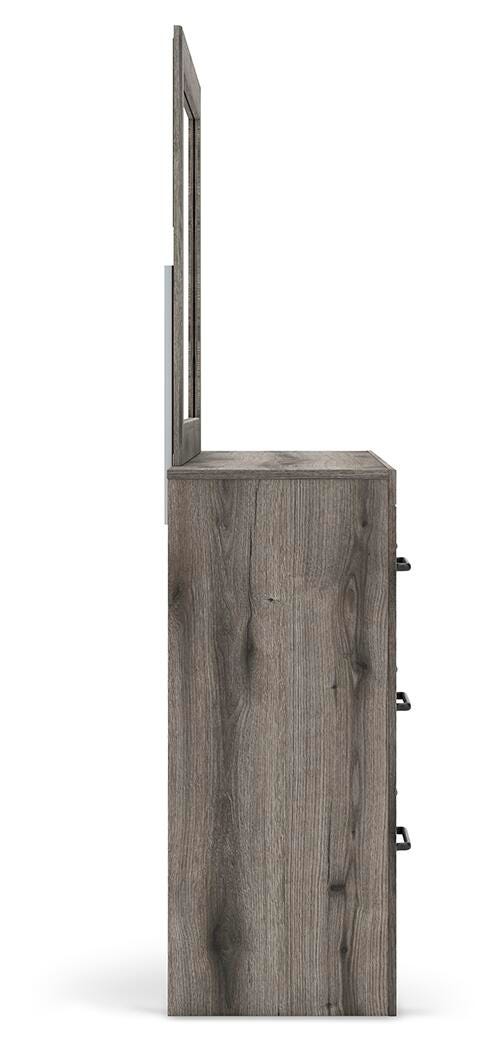 Graystorm Brown Gray Dresser and Mirror - PCB2405B1