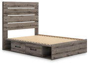 Graystorm Brown Gray Full Panel Storage Bed - PCB2405B16