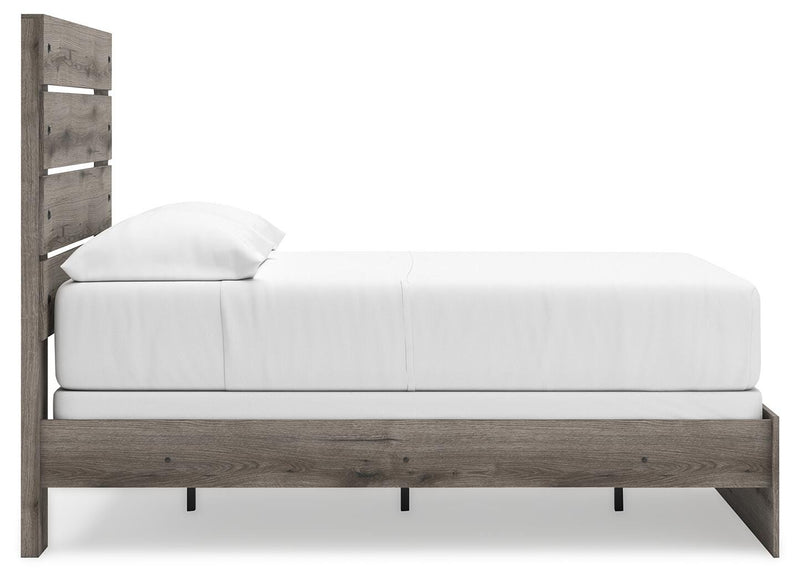 Graystorm Full Panel Bed, Dresser and Nightstand in Brown Gray - PKG021347