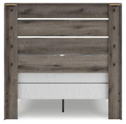 Graystorm Full Panel Bed, Dresser and Nightstand in Brown Gray - PKG021347