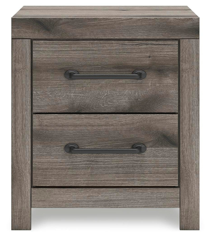 Graystorm Full Panel Bed, Dresser and Nightstand in Brown Gray - PKG021347