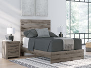 Graystorm Full Panel Bed, Dresser and Nightstand in Brown Gray - PKG021347
