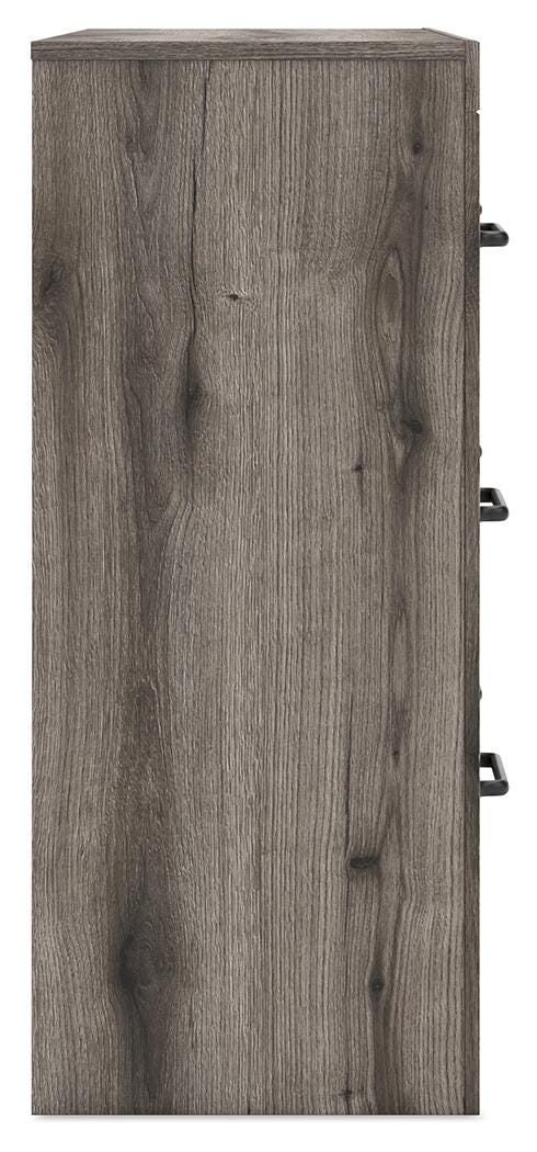 Graystorm Full Panel Bed, Dresser and Nightstand in Brown Gray - PKG021347