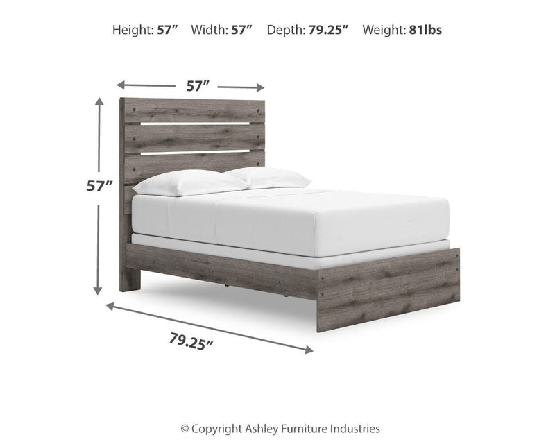 Graystorm Full Panel Bed, Dresser, Mirror, Chest and Nightstand in Brown Gray - PKG021345