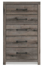 Graystorm Full Panel Bed with Storage, Dresser, Mirror, Chest and 2 Nightstands in Brown Gray - PKG021389