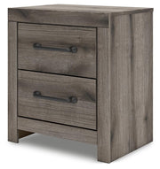 Graystorm Full Panel Bed with Storage, Dresser, Mirror, Chest and 2 Nightstands in Brown Gray - PKG021389