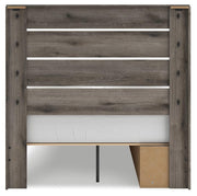 Graystorm Full Panel Storage Bed, Dresser and Nightstand in Brown Gray - PKG021378