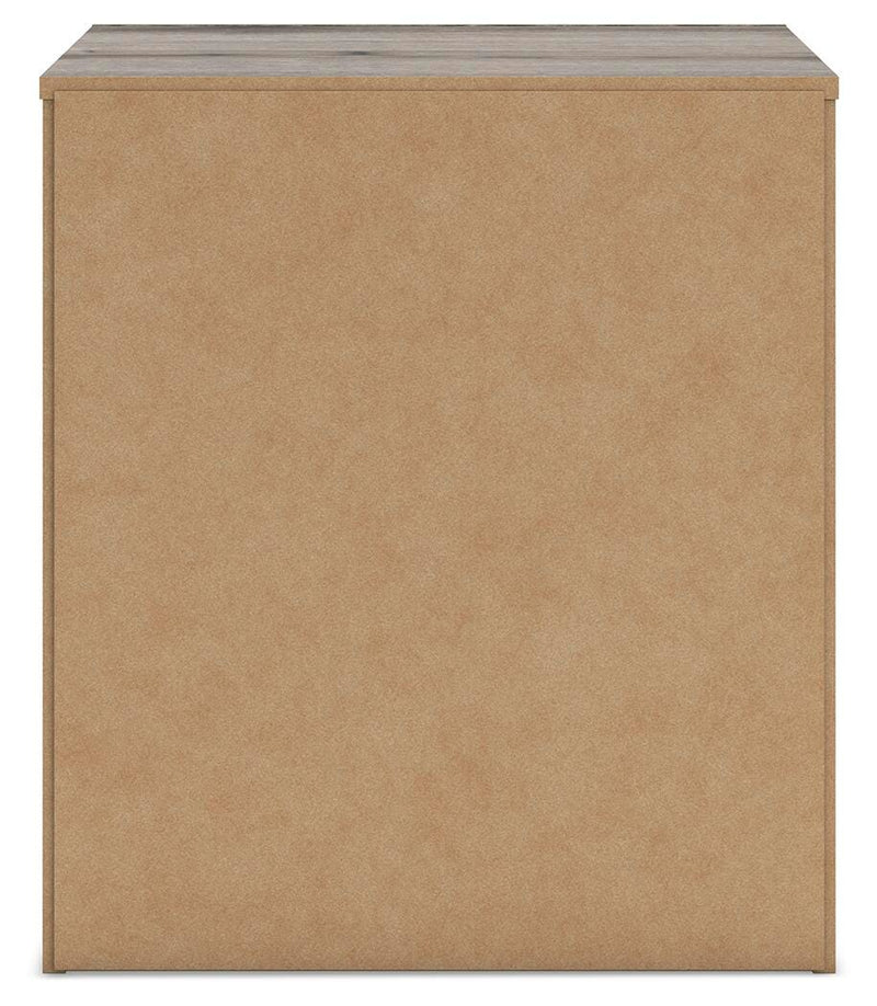 Graystorm Full Panel Storage Bed, Dresser, Mirror and 2 Nightstands in Brown Gray - PKG021372