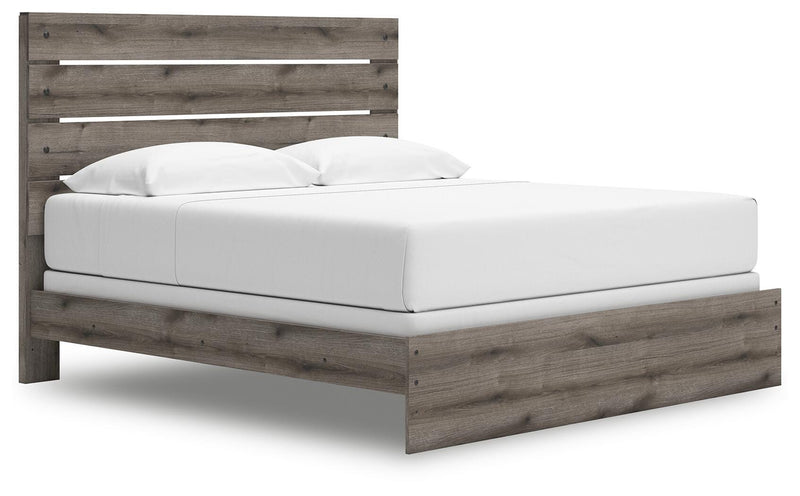 Graystorm King Panel Bed and Dresser in Brown Gray - PKG021361