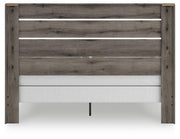 Graystorm King Panel Bed, Dresser and Nightstand in Brown Gray - PKG021362
