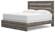 Graystorm King Panel Bed, Dresser and Nightstand in Brown Gray - PKG021362