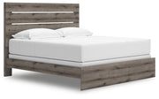 Graystorm King Panel Bed, Dresser, Mirror, Chest and Nightstand in Brown Gray - PKG021360