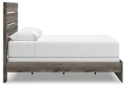 Graystorm Queen Panel Bed, Dresser, Mirror and 2 Nightstands in Brown Gray - PKG021348