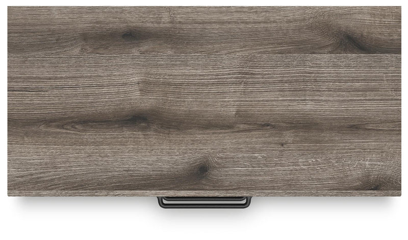 Graystorm Queen Panel Bed, Dresser, Mirror, Chest and 2 Nightstands in Brown Gray - PKG021349