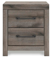 Graystorm Twin Panel Storage Bed, Dresser, Mirror, Chest and Nightstand in Brown Gray - PKG021368