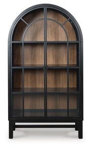 Greddinton Black/Brown Display Cabinet - PCD824-376