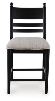 Greddinton Black Counter Height Barstool, Set of 2 - PCD824-724