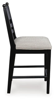 Greddinton Black Counter Height Barstool, Set of 2 - PCD824-724