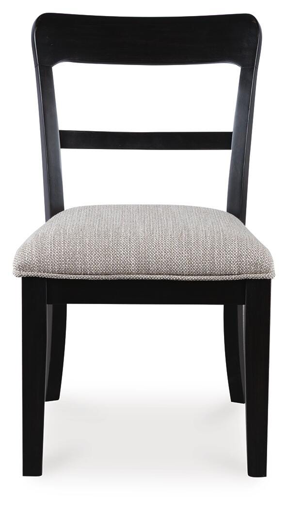 Greddinton Black Dining Chair, Set of 2 - PCD824-01