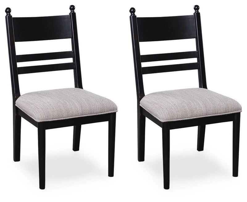Greddinton Black Dining Chair, Set of 2 - PCD824-07