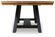 Greddinton Brown/Black Dining Extension Table - PCD824D11