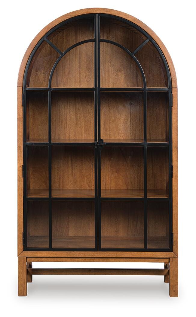 Greddinton Brown/Black Display Cabinet - PCD824-476