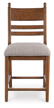 Greddinton Brown Counter Height Barstool, Set of 2 - PCD824-924
