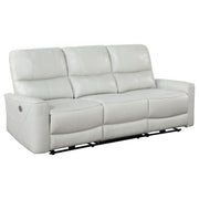 Greenfield 2-piece Power Reclining Sofa Set Dove Grey - 610261P-S2