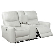 Greenfield 2-piece Power Reclining Sofa Set Dove Grey - 610261P-S2