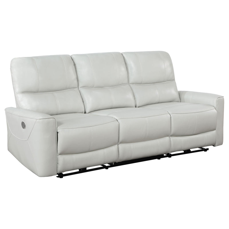 Greenfield 3-piece Power Reclining Sofa Set Dove Grey - 610261P-S3