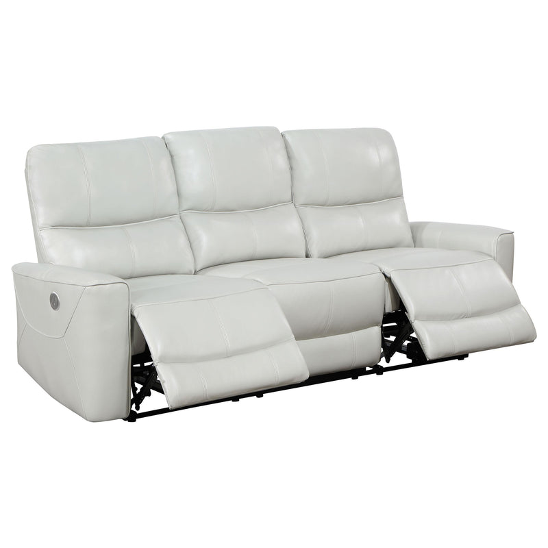 Greenfield 3-piece Power Reclining Sofa Set Dove Grey - 610261P-S3