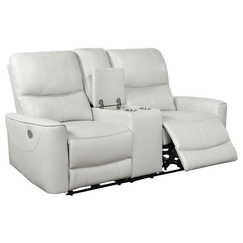 Greenfield 3-piece Power Reclining Sofa Set Dove Grey - 610261P-S3
