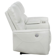 Greenfield Upholstered Power Reclining Loveseat Dove Grey - 610262P