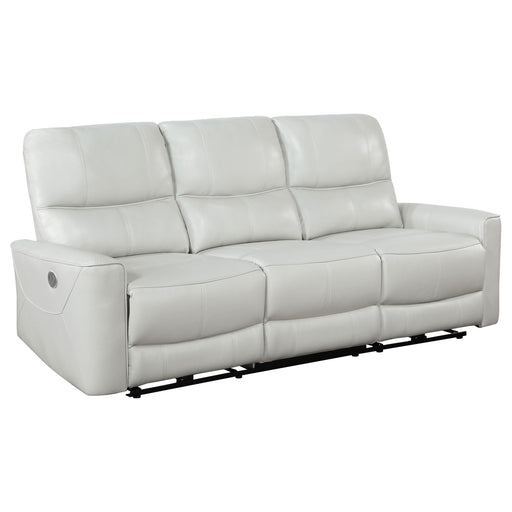Greenfield Upholstered Power Reclining Sofa Dove Grey - 610261P