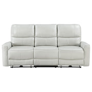 Greenfield Upholstered Power Reclining Sofa Dove Grey - 610261P