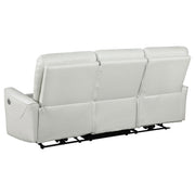 Greenfield Upholstered Power Reclining Sofa Dove Grey - 610261P