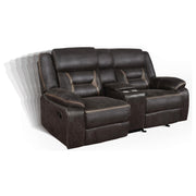 Greer 2-piece Upholstered Reclining Sofa Set Brown - 651354-S2