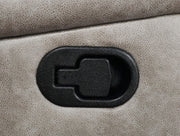 Greer Upholstered Motion Reclining Loveseat Taupe - 651352
