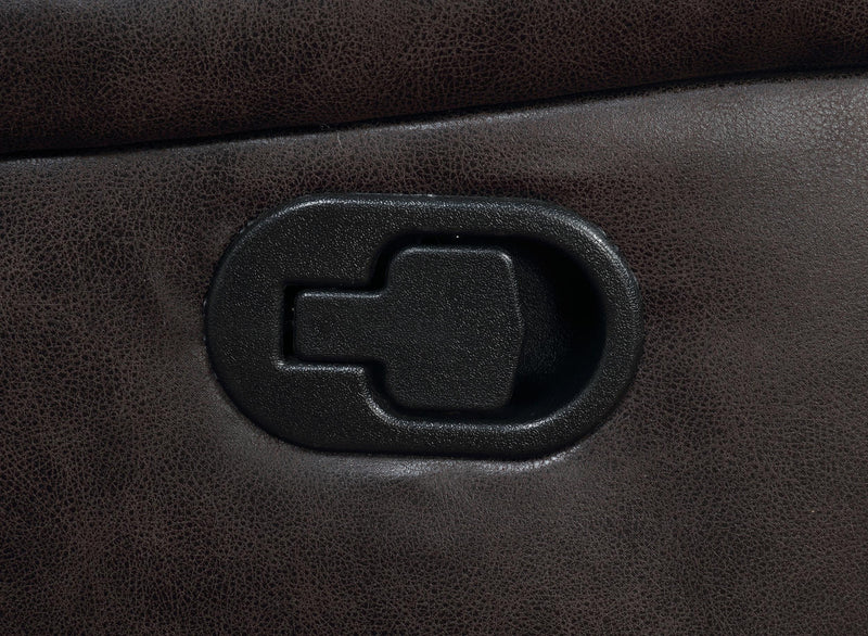 Greer Upholstered Motion Reclining Sofa Brown - 651354