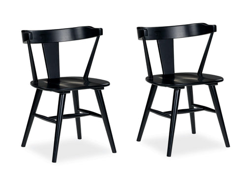 Gretlynn Black/Natural Dining Chair (Set of 2) - D501-02X2