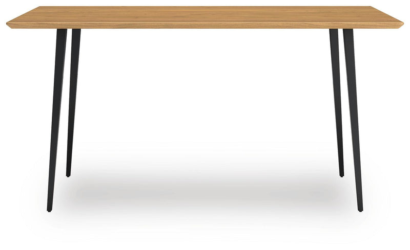 Gretlynn Black/Natural Dining Table - D501-25