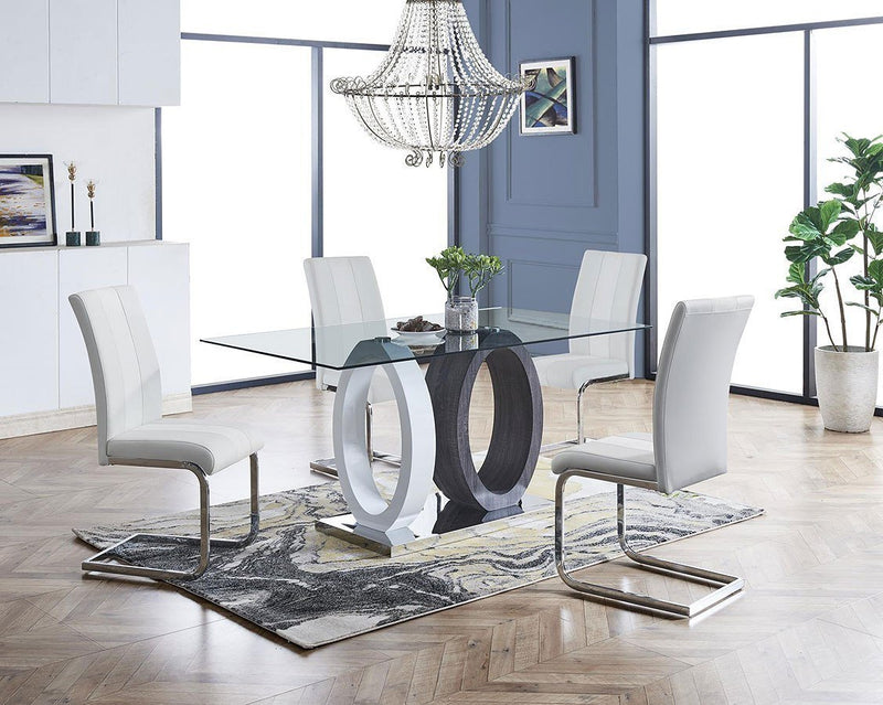 Gretna White Dining Room Set - DMV FurnitureDining Room Set