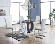 Gretna White Dining Room Set - DMV FurnitureDining Room Set