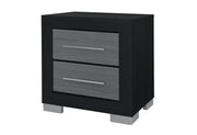 Emma Black/Grey Nightstand - EMMA-BLACK/GREY-NS