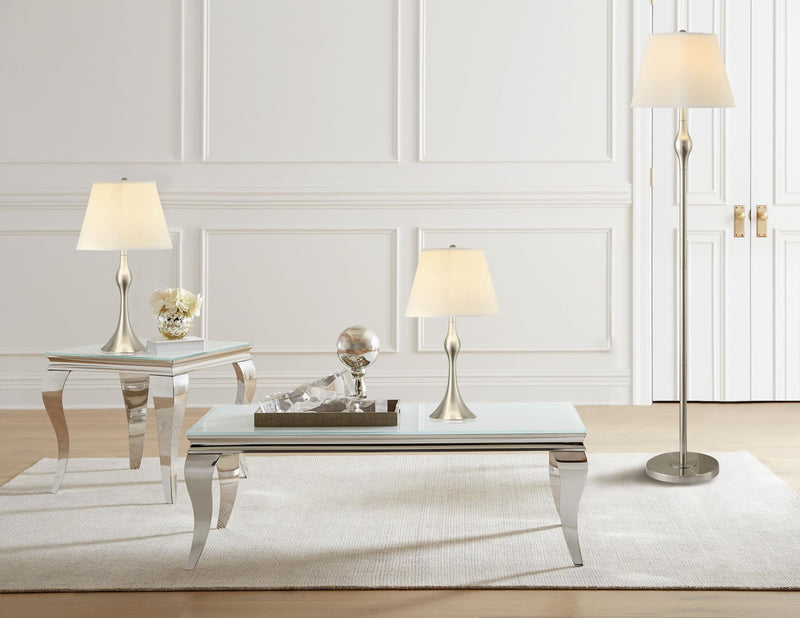 Griffin 3-piece Floor and Table Lamp Set Brushed Nickel - 901235