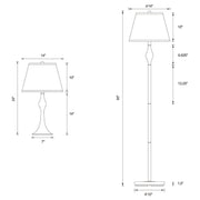 Griffin 3-piece Floor and Table Lamp Set Brushed Nickel - 901235