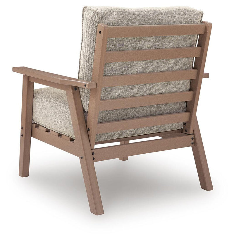 Grover Beach 2 Outdoor Lounge Chairs with End Table in Driftwood - PKG024039