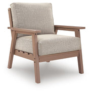 Grover Beach Driftwood Outdoor Lounge Chair with Cushion (Set of 2) - PCP422-820